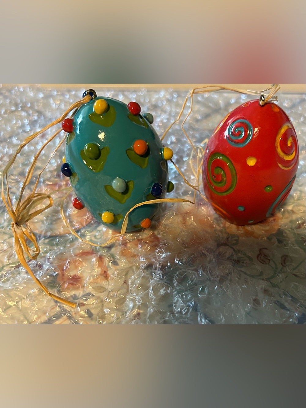 Decorative hanging, wood Easter ornaments